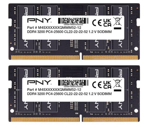 PNY RAM 8GB DDR4 3200 22/22/22 1.2v SODIMM