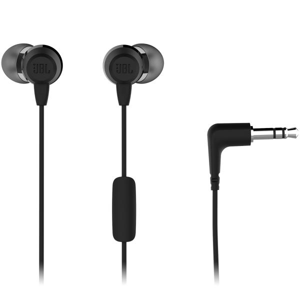 AURICULAR JBL C50HI IN-EAR HEADPHONES BLACK