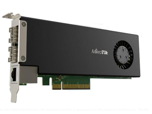 PLACA RED MIKROTIK PCI-express card with RouterOS L6 liC CCR2004-1G-2XS-PCIe