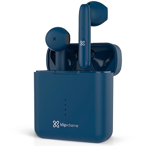 AURICULAR BLUETOOTH TWIN TOUCH BLUE