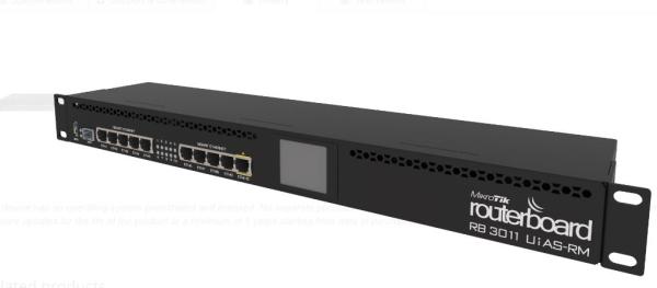 RB MIKROTIK 3011UiAS-RM 10ETH GBIT 1GB RAM 1SFP RB3011UiAS-RM