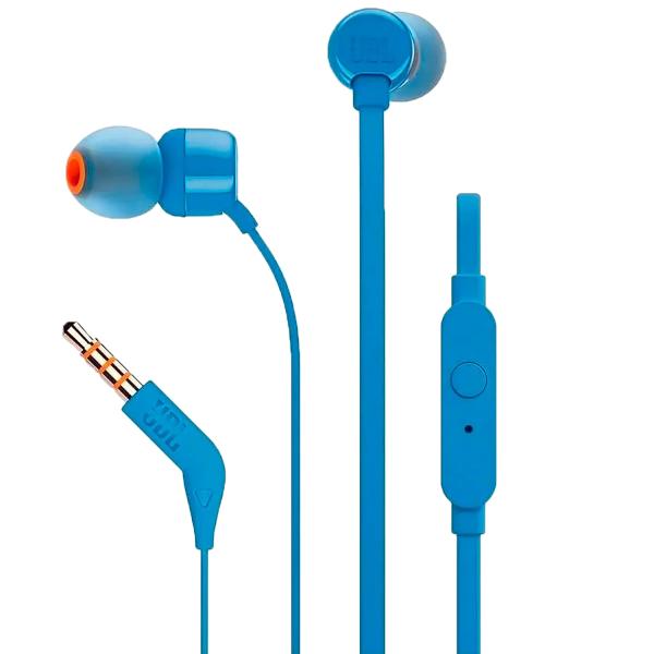 AURICULAR JBL T110 IN-EAR HEADPHONES BLUE