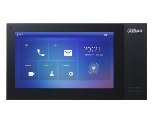 PORTEROS DAHUA PANTALLA IP TACTIL NEGRA P/PORTERO DHI-VTH2421FB-P